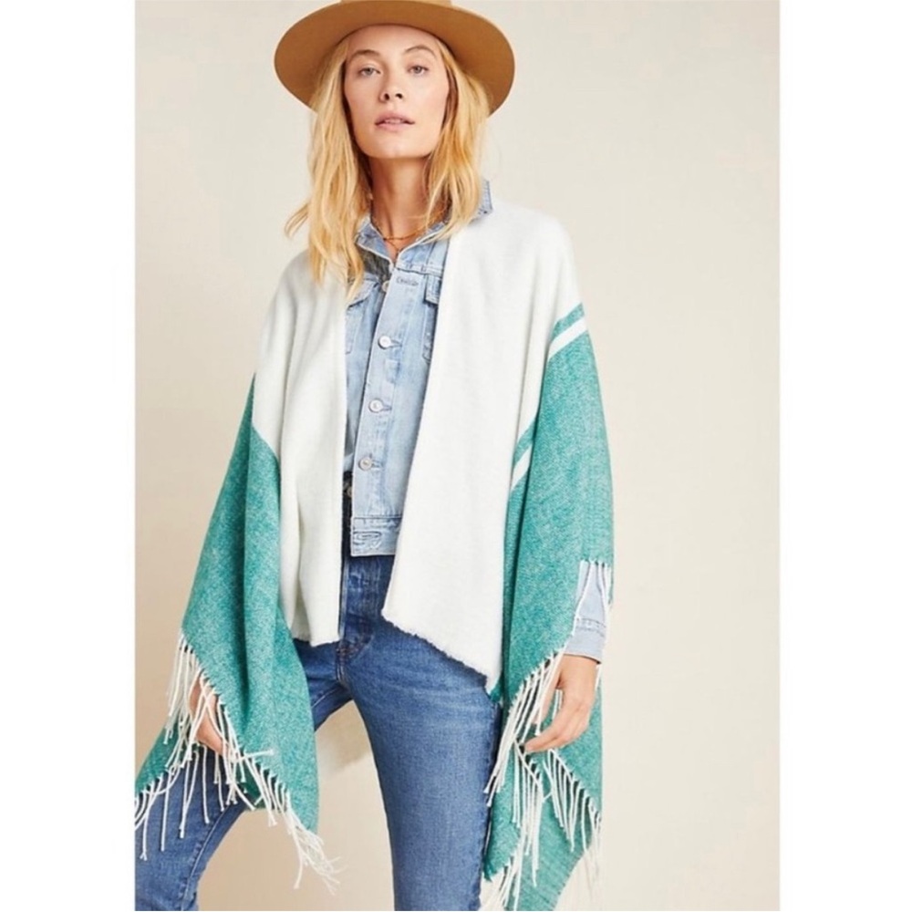 Do Everything in Love Cream Knit Shawl— size OS